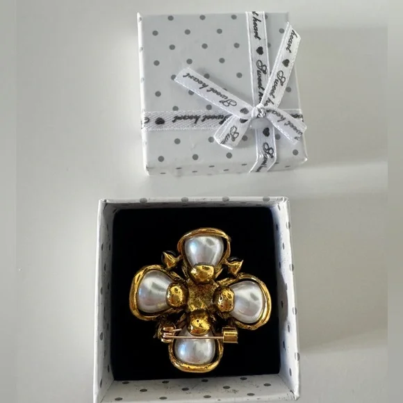 NWT Vintage Creative Elegant Stone Brooch - Picture 3 of 5